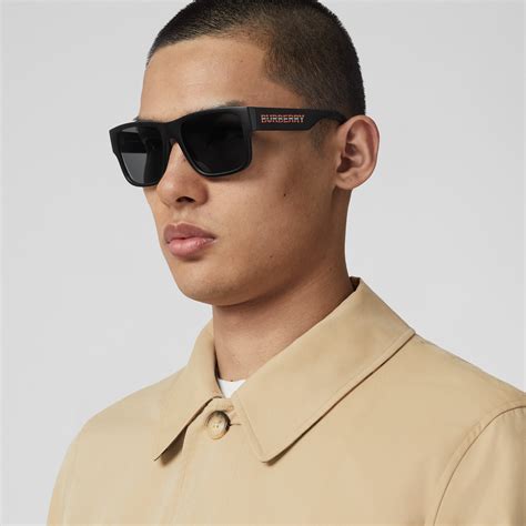 burberry black sunglasses|black burberry glasses men.